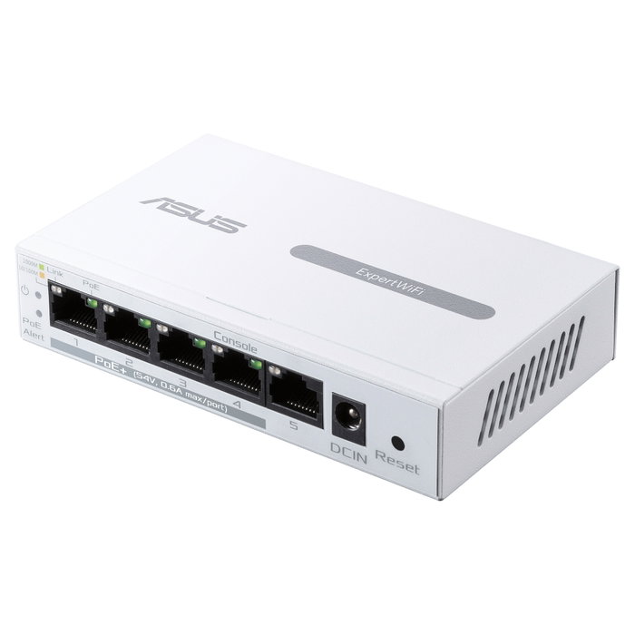 ASUS ExpertWiFi EBP15 Switch Gestionado de 5 Puertos Gigabit con PoE - Blanco