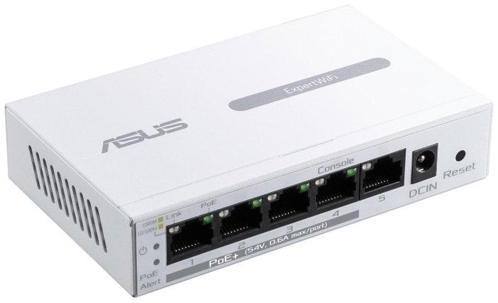 ASUS ExpertWiFi EBP15 Switch Gestionado 5 Puertos Gigabit PoE Blanco