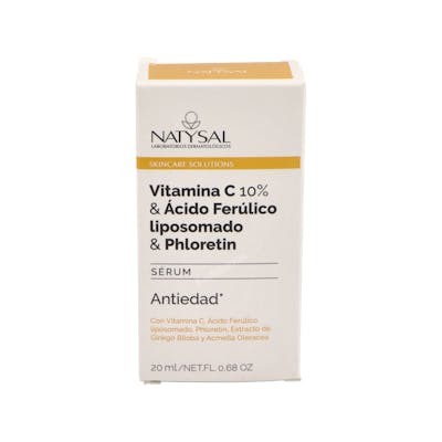 NATYSAL Serum Vitamina C 10% + Ácido Ferúlico + Phloretin 20 Ml NATYSAL Serum Vitamina C 10% + Ácido Ferúlico + Phloretin 20 Ml