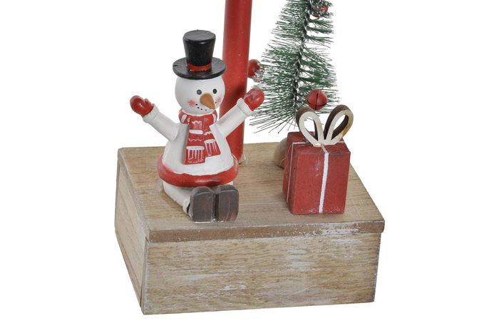 DKD Home Decor Árbol Navidad Tradicional Rojo 7 x 38 x 15 cm (4 Unidades)