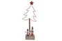 DKD Home Decor Árbol Navidad Tradicional Rojo 7 x 38 x 15 cm (4 Unidades)