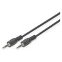 ASSMAN/DIGITUS Cable de Conexión de Audio Estéreo 3,5mm Macho a Macho 1,5m Negro