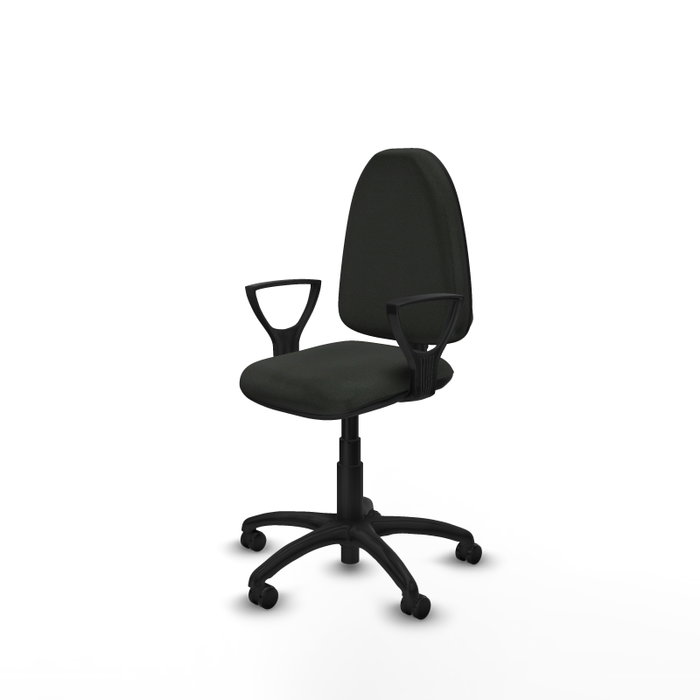 PIQUERAS Y CRESPO Silla de oficina Aýna, Tela Negra, Mecanismo Contacto Permanente Básico, Ruedas para Parqué PIQUERAS Y CRESPO Silla de oficina Aýna, Tela Negra, Mecanismo Contacto Permanente Básico, Ruedas para Parqué