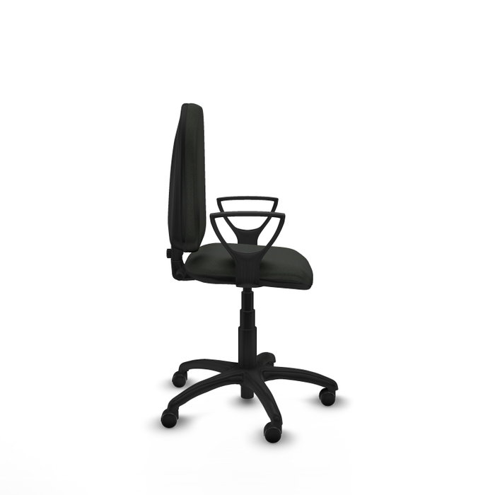 PIQUERAS Y CRESPO Silla de oficina Aýna, Tela Negra, Mecanismo Contacto Permanente Básico, Ruedas para Parqué PIQUERAS Y CRESPO Silla de oficina Aýna, Tela Negra, Mecanismo Contacto Permanente Básico, Ruedas para Parqué