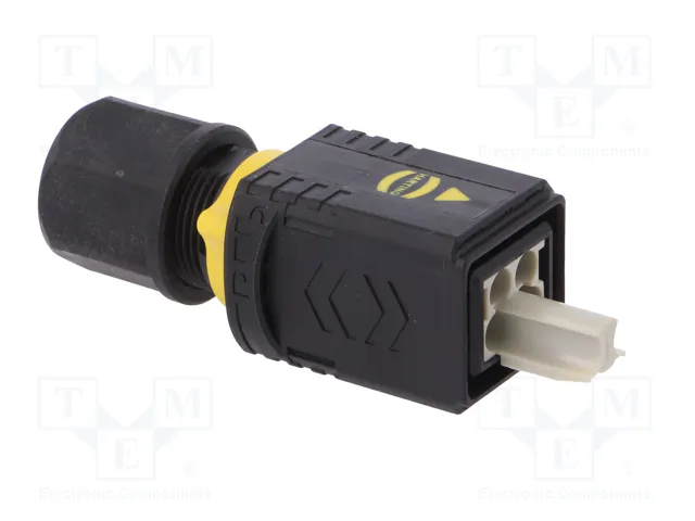 HARTING Conector industrial rectangular macho de 4 pines