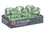 Giftdecor Portavela Bola Verde 8.4x12.5x8.4 cm (Set de 12)