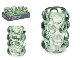 Giftdecor Portavela Bola Verde 8.4x12.5x8.4 cm (Set de 12)