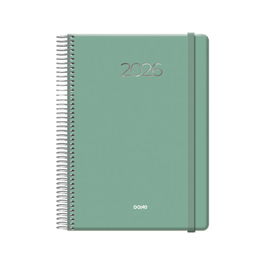 Agenda Anual (2026) Dohe Denver Espiral Tapa Extra Con Goma 150X210 D/P Verde