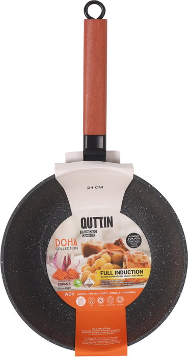 Quttin Wok Doha de aluminio forjado 24 cm