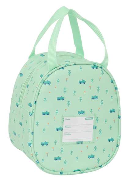Portameriendas Térmico Safta Coches Verde 19 x 22 x 14 cm