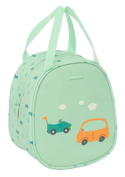 Portameriendas Térmico Safta Coches Verde 19 x 22 x 14 cm