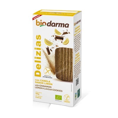 Biodarma Delizias con Canela y Limón 125 g sin gluten ecológico Biodarma Delizias con Canela y Limón 125 g sin gluten ecológico