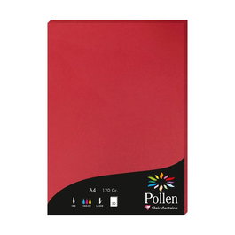 Papel Clairefontaine Pollen A4 120G 50H Grosella
