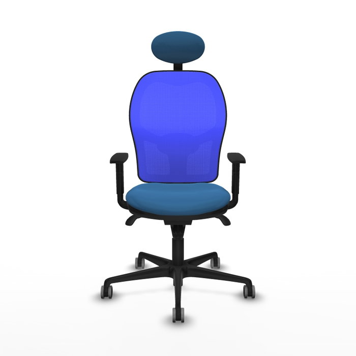 PIQUERAS Y CRESPO Silla de oficina Jorquera, mecanismo sincro, azul