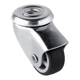 Cascoo Rueda de mobiliario Emily, 30 mm, sin freno, goma gris
