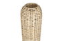 DKD Home Decor Lámpara de pie de ratán y hierro Natural