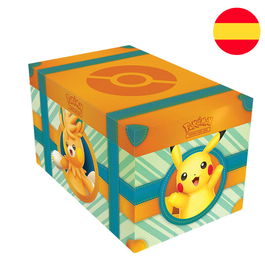POKEMON JUEGO DE CARTAS Cofre del Tesoro Juego de Cartas Coleccionables Español con Pikachu, Sprigatito ex y más