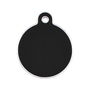 Placa identificativa para collar Imarc Circle Negro