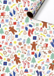 Papel De Regalo Rollo Stewo 0,7X2 M Navidad Marioka (Set de 6)