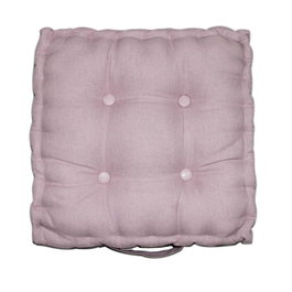 DKD Home Decor Cojín Algodón Poliéster 42x42x8 Rosa Palo (Pack de 2)