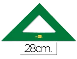 Liderpapel Escuadra de Acrílico Verde 28 cm