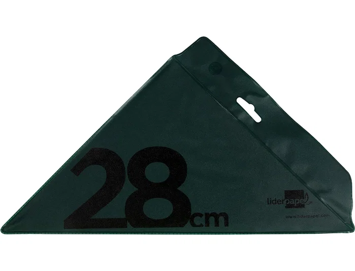 Liderpapel Escuadra de Acrílico Verde 28 cm