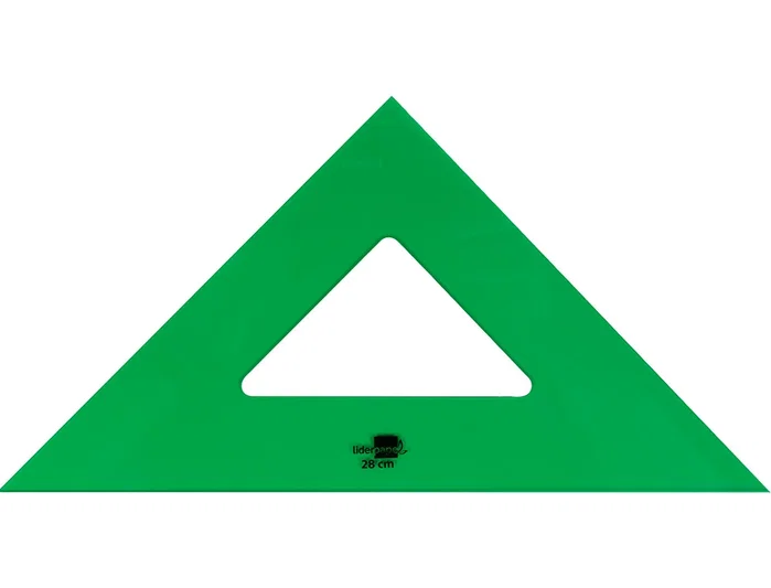 Liderpapel Escuadra de Acrílico Verde 28 cm