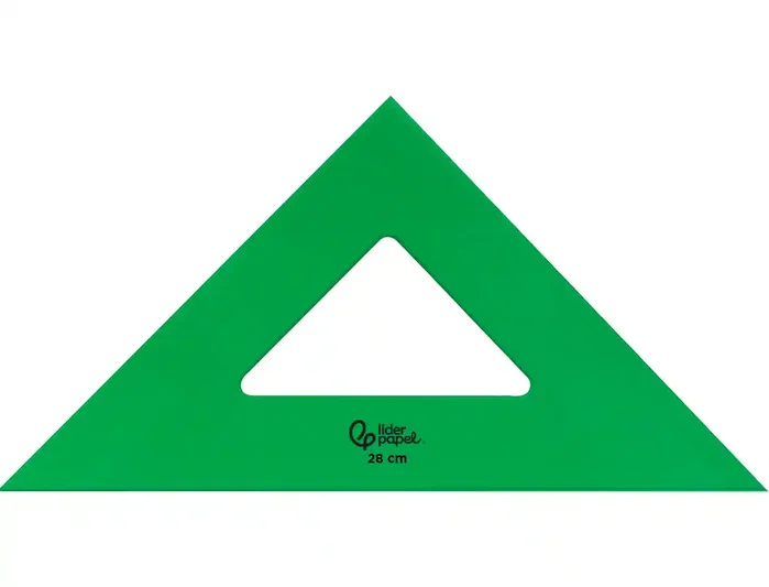 Liderpapel Escuadra de acrílico verde 28 cm Liderpapel Escuadra de acrílico verde 28 cm