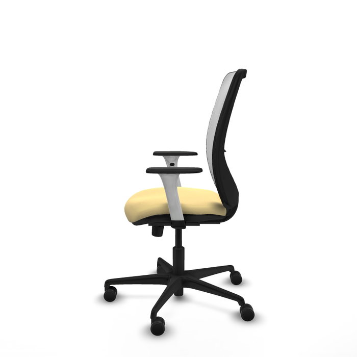 PIQUERAS Y CRESPO Silla de oficina Zulema con mecanismo Sincro, Crema y Blanco PIQUERAS Y CRESPO Silla de oficina Zulema con mecanismo Sincro, Crema y Blanco