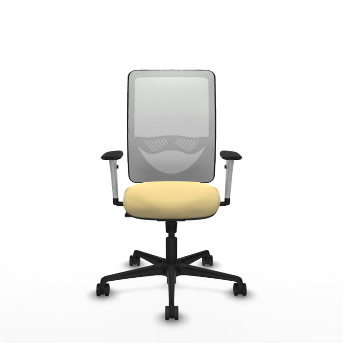 PIQUERAS Y CRESPO Silla de oficina Zulema con mecanismo Sincro, Crema y Blanco PIQUERAS Y CRESPO Silla de oficina Zulema con mecanismo Sincro, Crema y Blanco