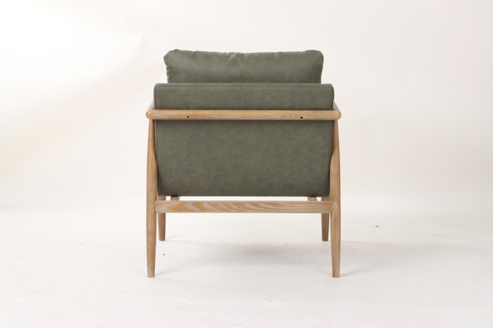 DKD Home Decor Butaca Horeca en Fresno con Poliéster, Color Verde, 73.5 x 70 x 71 cm - Pack de 2 Unidades
