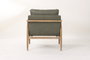 DKD Home Decor Butaca Horeca en Fresno con Poliéster, Color Verde, 73.5 x 70 x 71 cm - Pack de 2 Unidades