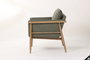 DKD Home Decor Butaca Horeca en Fresno con Poliéster, Color Verde, 73.5 x 70 x 71 cm - Pack de 2 Unidades