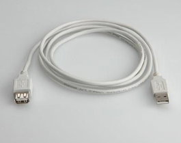 Value Cable de extensión USB 2.0, Tipo A a Tipo A, Blanco, 1,8 m