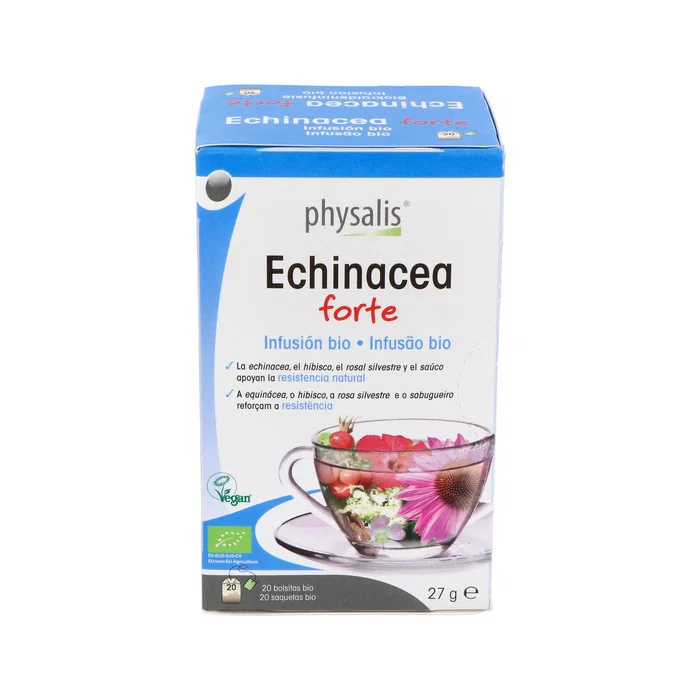Physalis Infusión Echinacea Forte Bio 20 Filtros - Apoya las defensas y la resistencia natural Physalis Infusión Echinacea Forte Bio 20 Filtros - Apoya las defensas y la resistencia natural