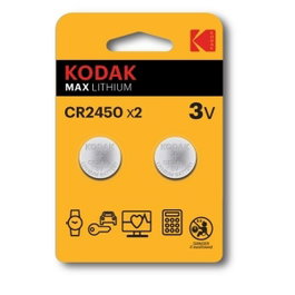 Kodak Max CR 2450 Pilas de Botón Blister 2 Unidades