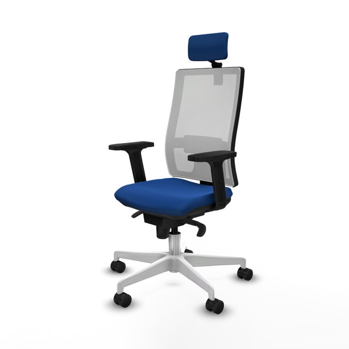 PIQUERAS Y CRESPO Silla de oficina Horna Azul y Blanco PIQUERAS Y CRESPO Silla de oficina Horna Azul y Blanco