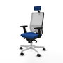 PIQUERAS Y CRESPO Silla de oficina Horna Azul y Blanco