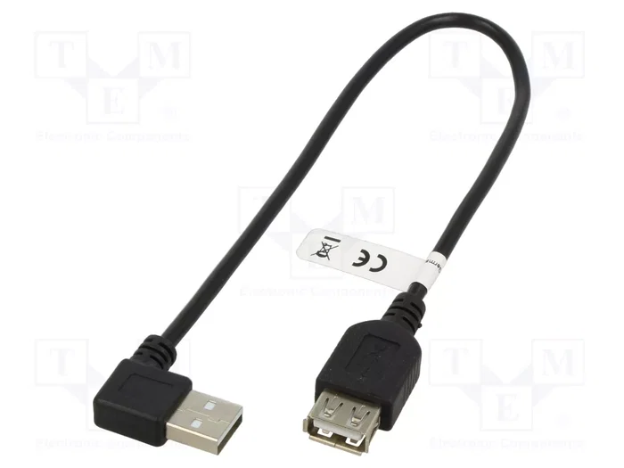 GOOBAY Cable USB 2.0 con conector USB A angular y USB A tomacorriente, 0,3m GOOBAY Cable USB 2.0 con conector USB A angular y USB A tomacorriente, 0,3m