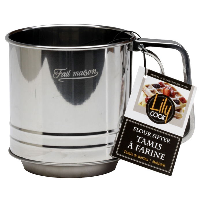 Lily Cook Tamizador Harina Azúcar Repostería Acero Inoxidable Plástico PP 15x10 cm