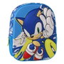 Cerdá Mochila Infantil 3D Sonic the Hedgehog Azul
