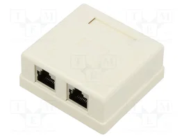 GOOBAY Módulo RJ45 Cat 6 Blanco