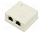 GOOBAY Módulo RJ45 Cat 6 Blanco