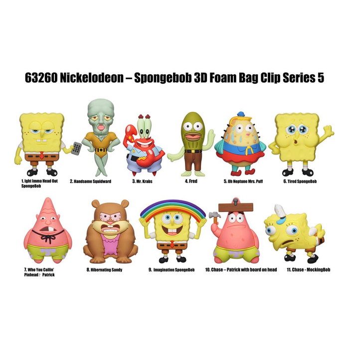Nickelodeon Classics Colgantes PVC 3D Series 5 Bob Esponja Expositor (24) Nickelodeon Classics Colgantes PVC 3D Series 5 Bob Esponja Expositor (24)