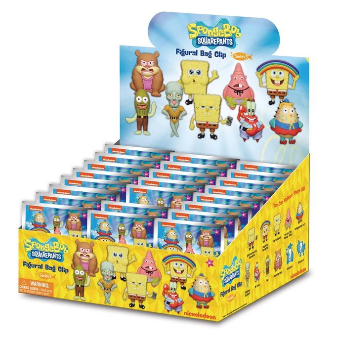 Nickelodeon Classics Colgantes PVC 3D Series 5 Bob Esponja Expositor (24) Nickelodeon Classics Colgantes PVC 3D Series 5 Bob Esponja Expositor (24)