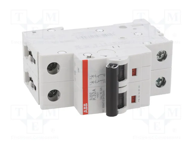 ABB S200 S202-K32 Interruptor magnetotérmico 2 polos 32A 6kA