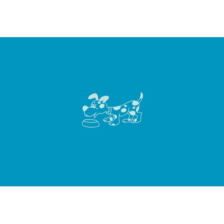 Nayeco Comedero para Perros y Gatos Spot de Acero Inoxidable 0,55 L con Base Antideslizante, Resistent