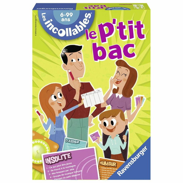 Ravensburger LES INCOLLABLES Juego de mesa Le Petit Bac