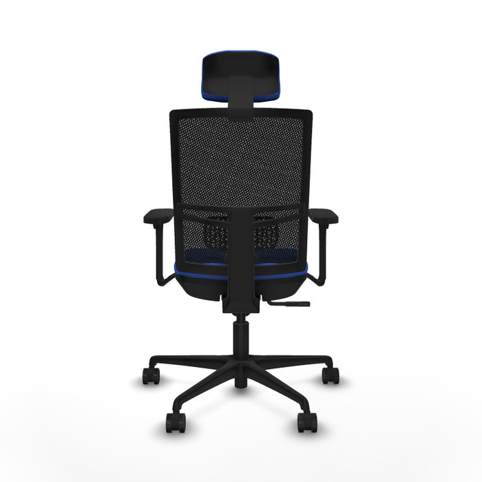 PIQUERAS Y CRESPO Silla de oficina Yunquera con mecanismo Sincro, Azul y Negro PIQUERAS Y CRESPO Silla de oficina Yunquera con mecanismo Sincro, Azul y Negro