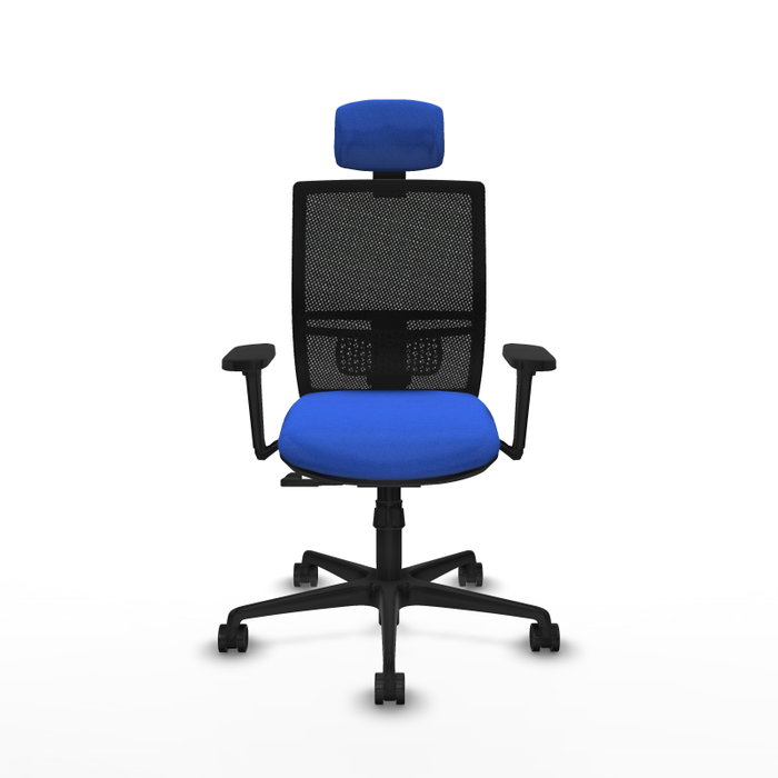 PIQUERAS Y CRESPO Silla de oficina Yunquera con mecanismo Sincro, Azul y Negro PIQUERAS Y CRESPO Silla de oficina Yunquera con mecanismo Sincro, Azul y Negro